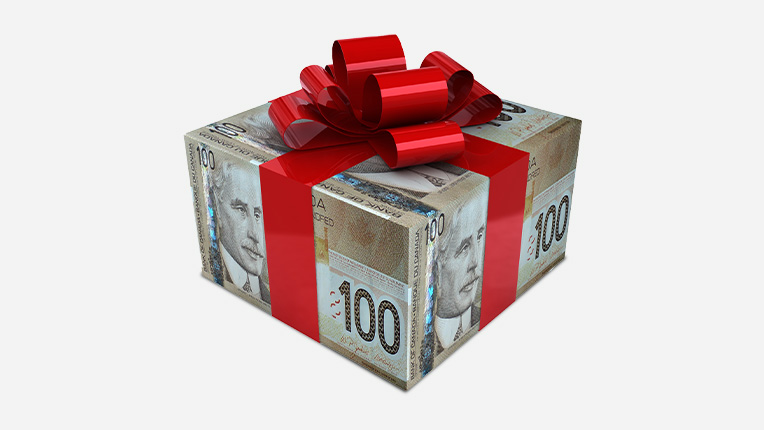 A gift of money